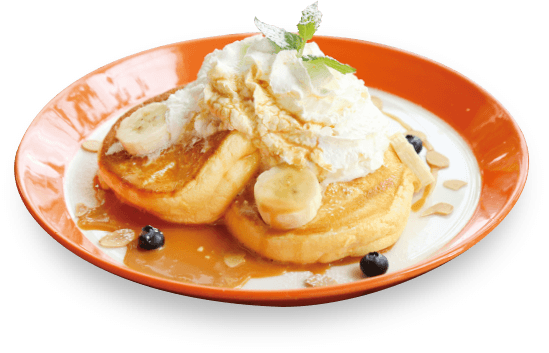 米粉のパンケーキ<キャラメルソース>